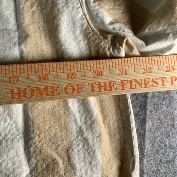 New Puma Kid Super Studios Button Down Shirt Alpine Snow Beige Size S 62951187 - Picture 8 of 10